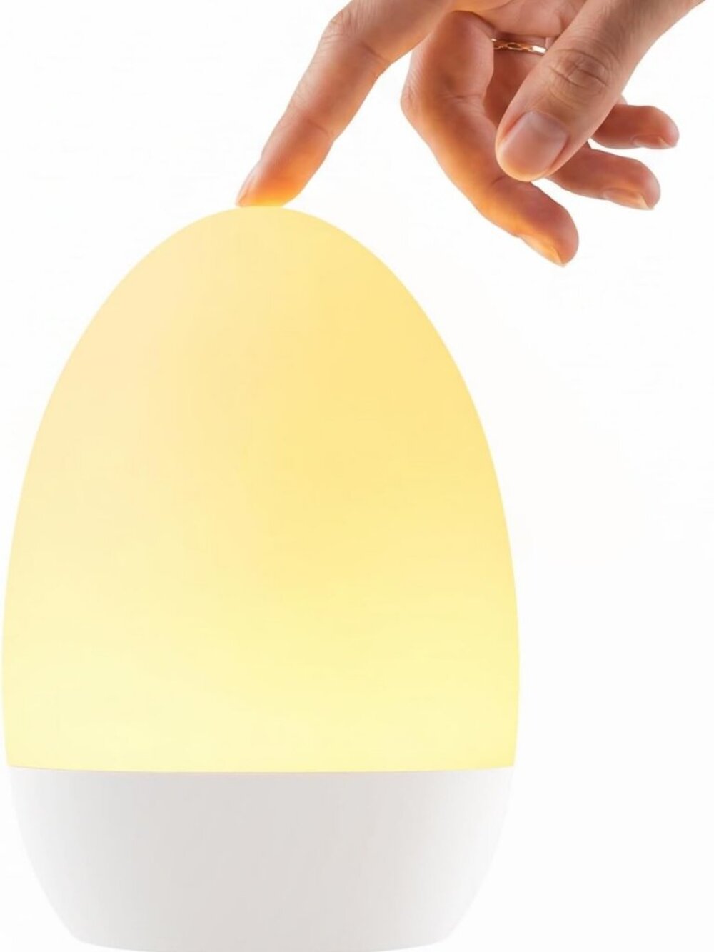 Rechargeable Egg Night Light for Nursery, Touch Control, 17 Color Modes
